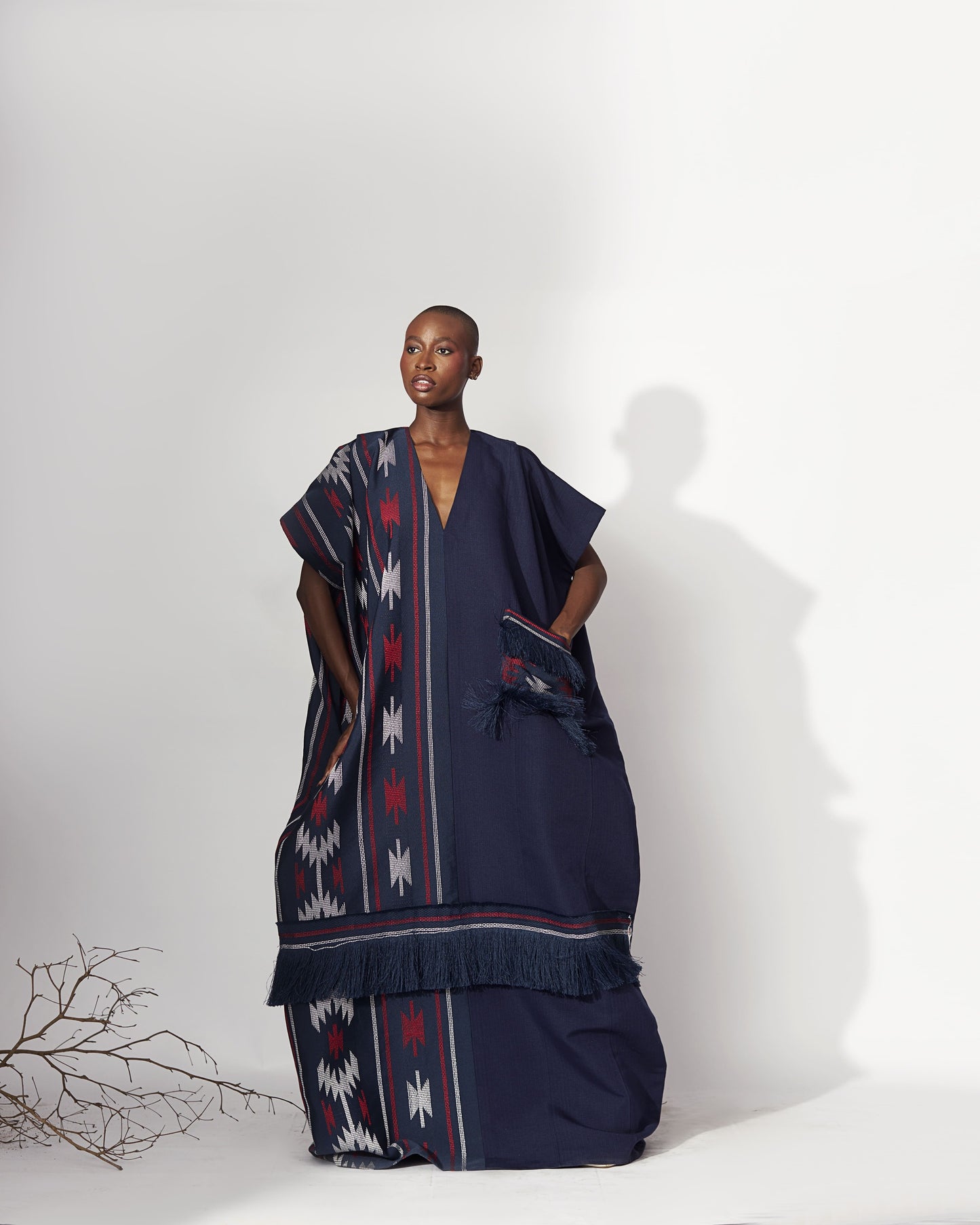 IVIE NAVY KAFTAN - Hertunba