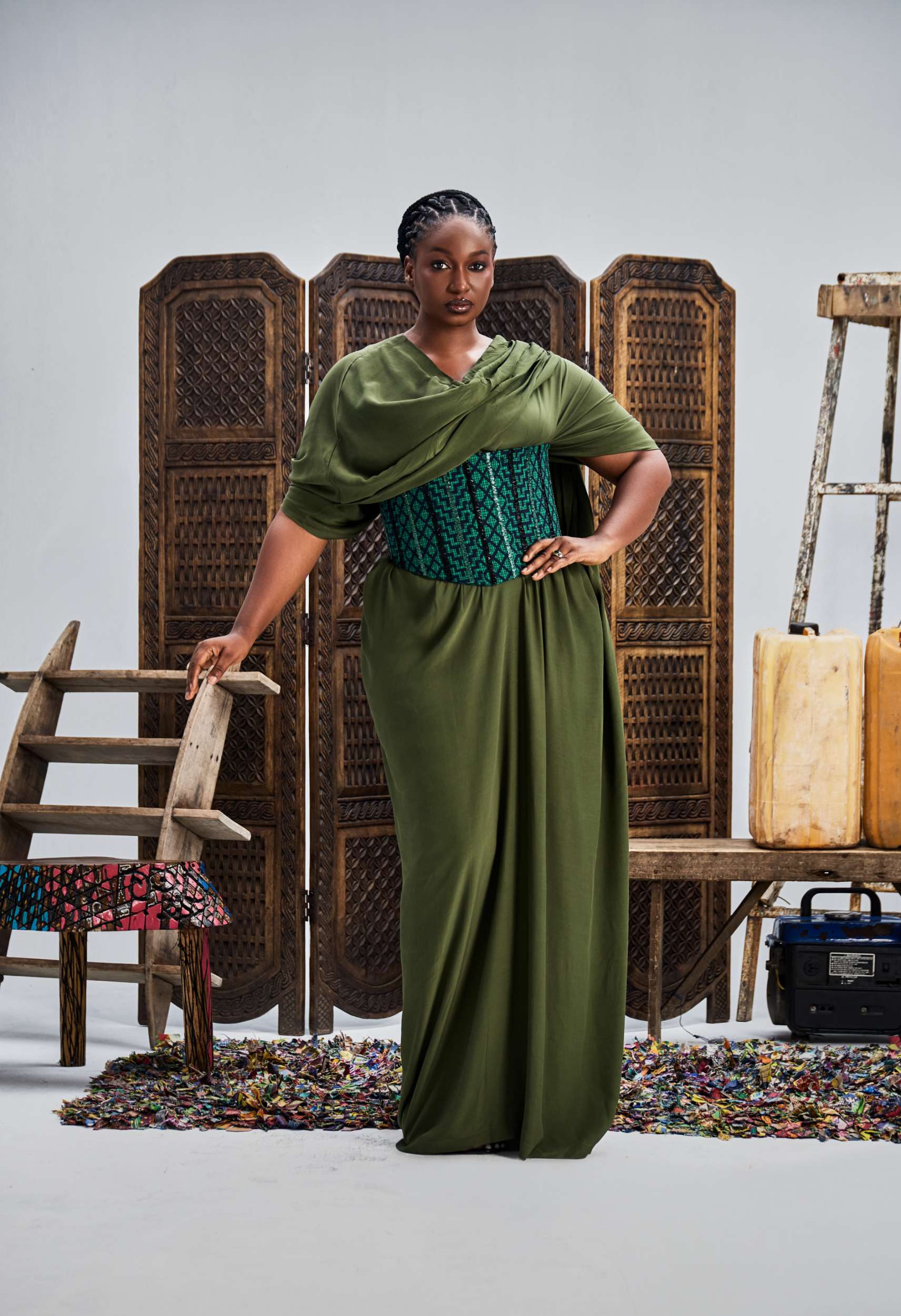 Timi Maxi Dress with Corset – Hertunba Timi Maxi Dress with Corset – Hertunba