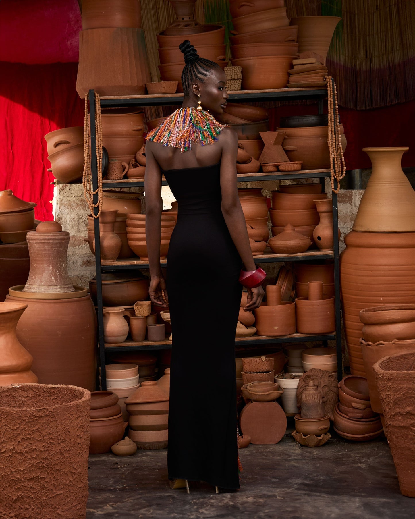 Gozi Fringed Dress Hertunba