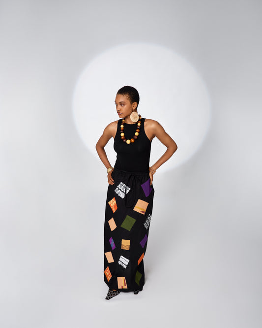 The Tola Patchwork Skirt - Hertunba
