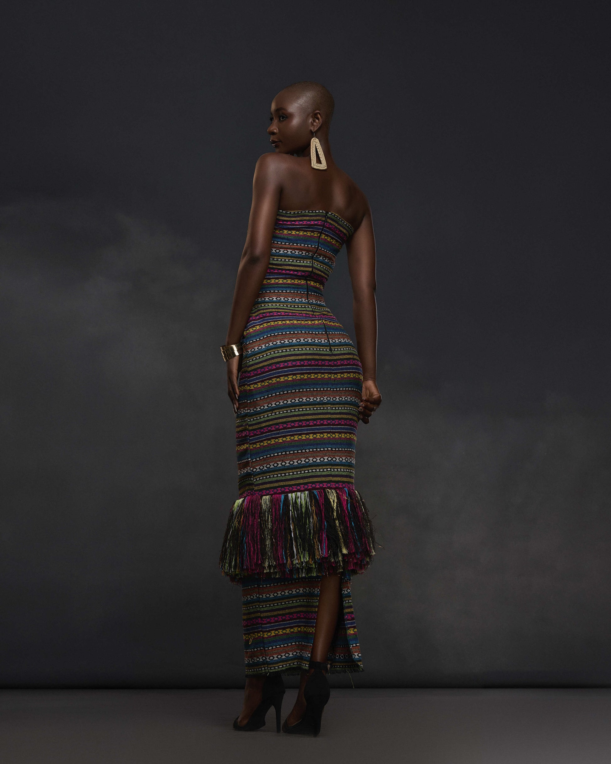 knitted dress south africa Sicily Knitted Dress With Tassels