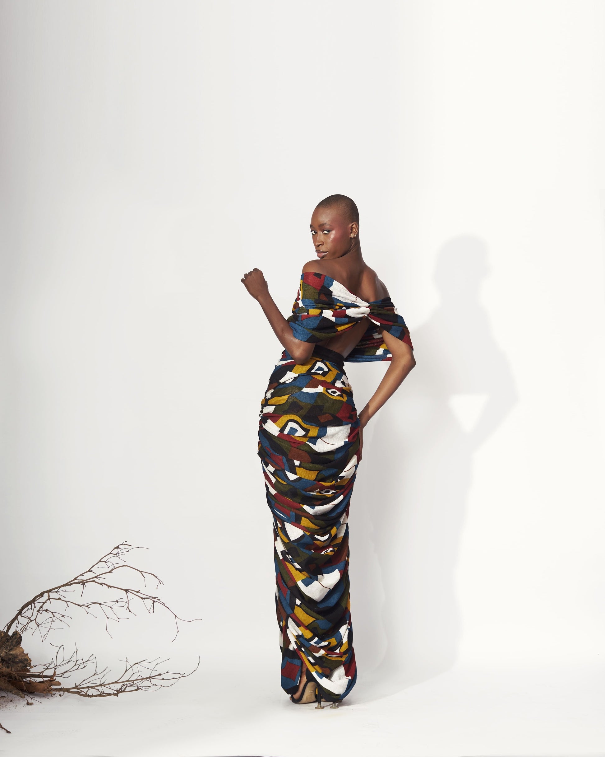 Adesua Geometric Dress - Hertunba