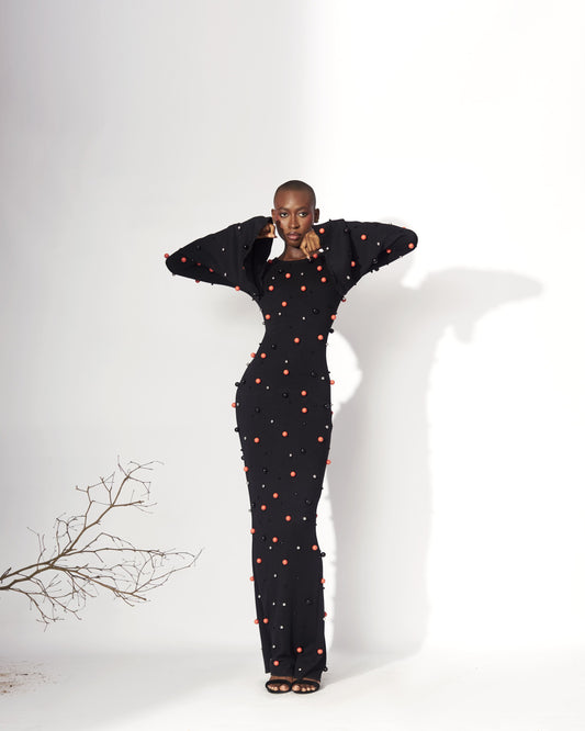 Iden Sleeved Dress Maxi - Hertunba