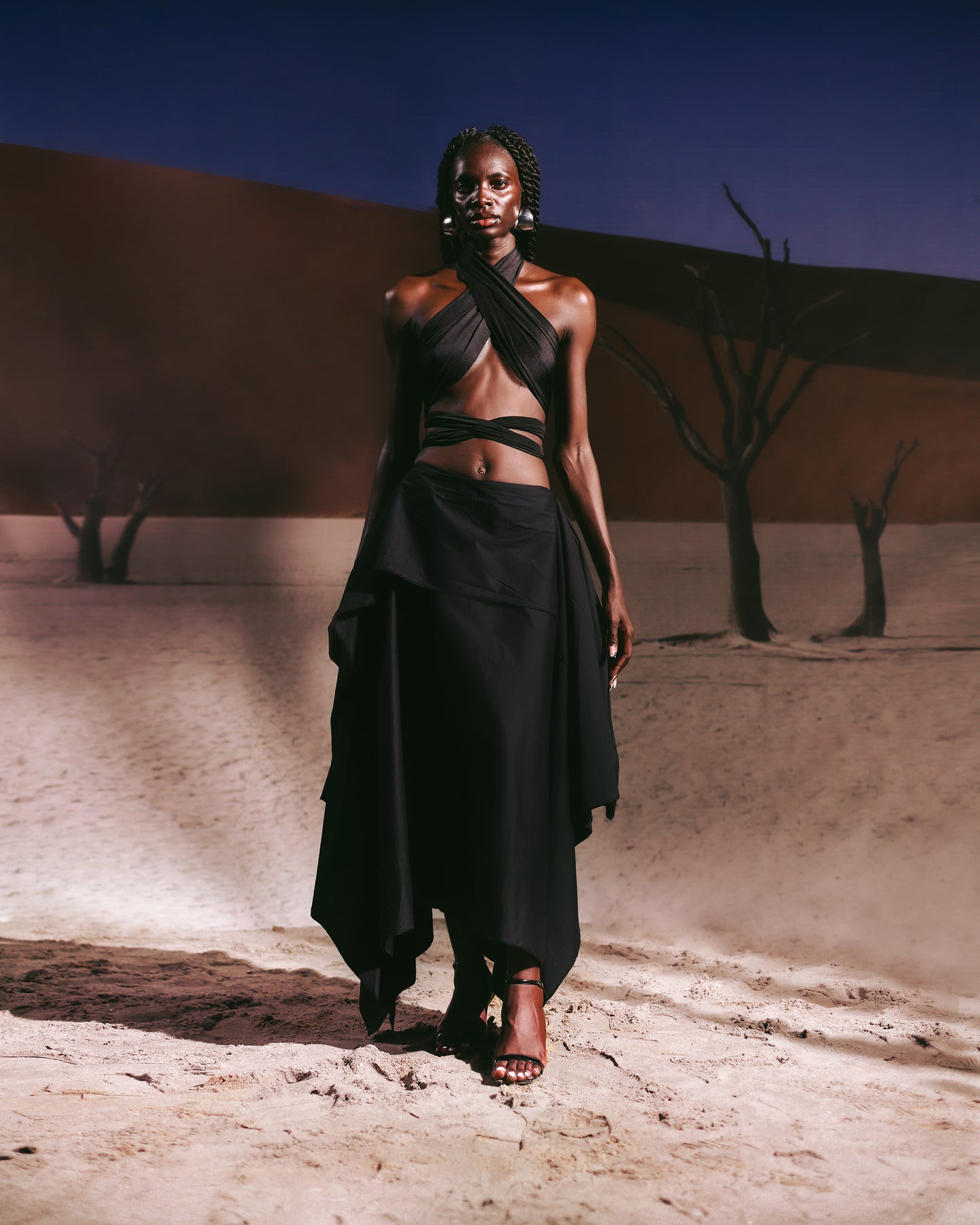 Ure skirt in black Hertunba