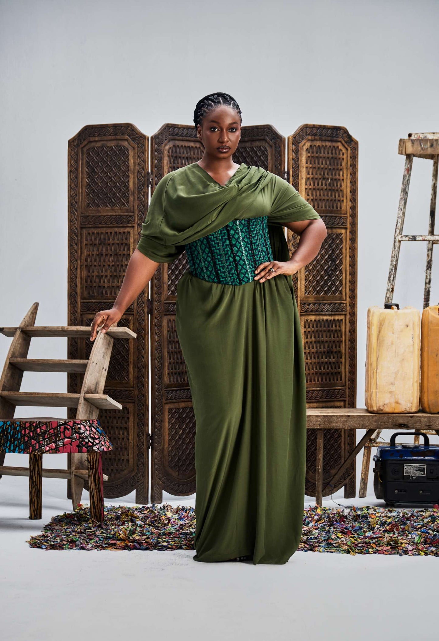 Timi Maxi Dress with Corset