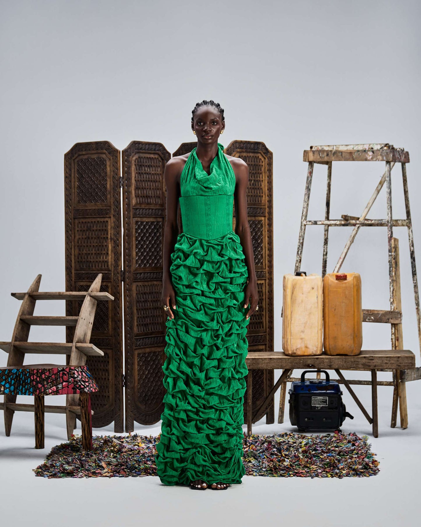 Green Omo Dress