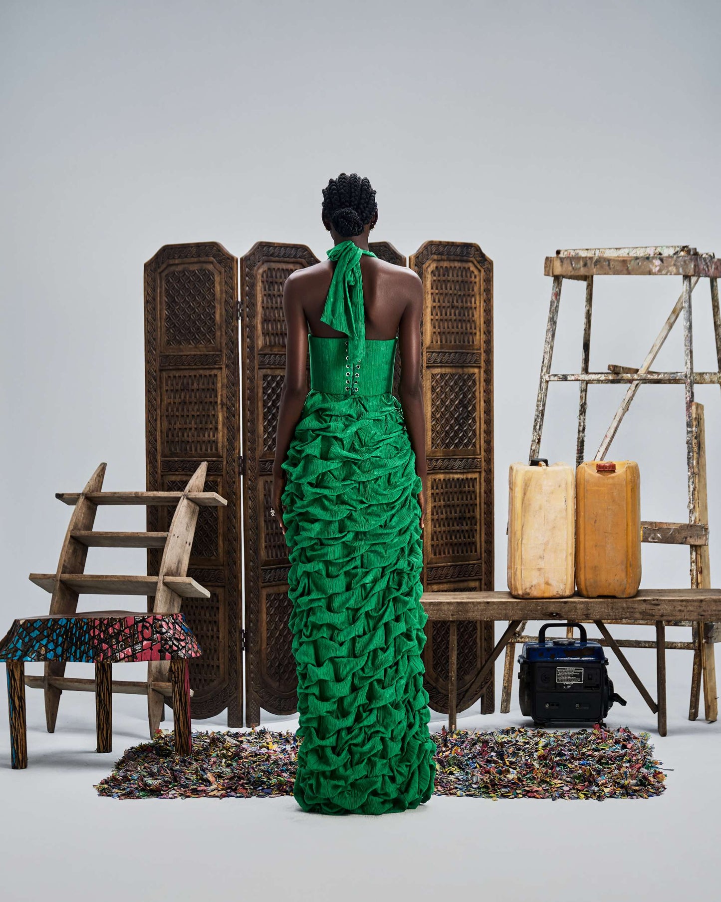 Green Omo Dress