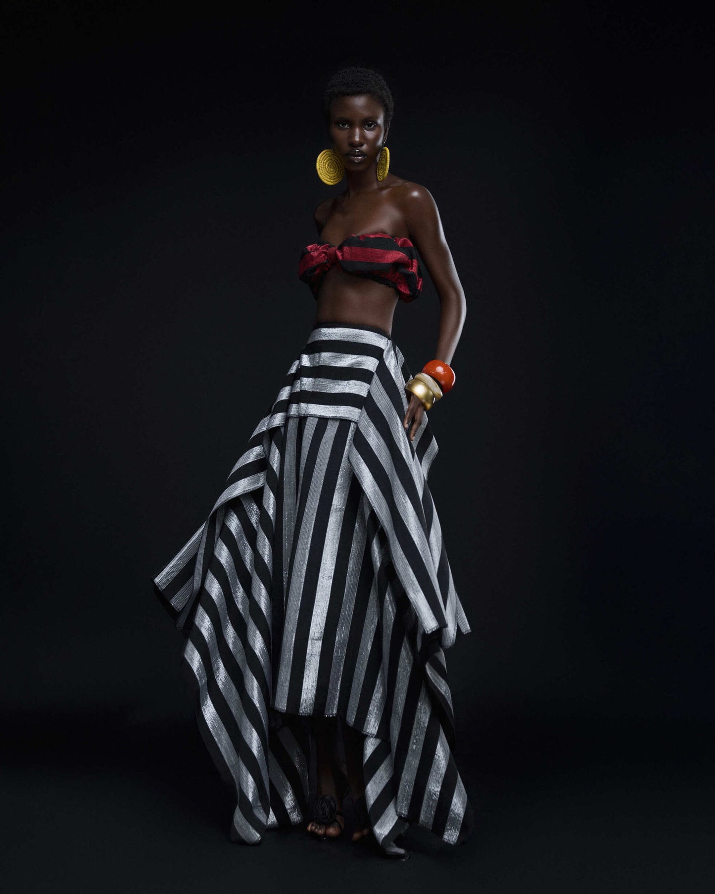 Ure Skirt  in Silver Hertunba