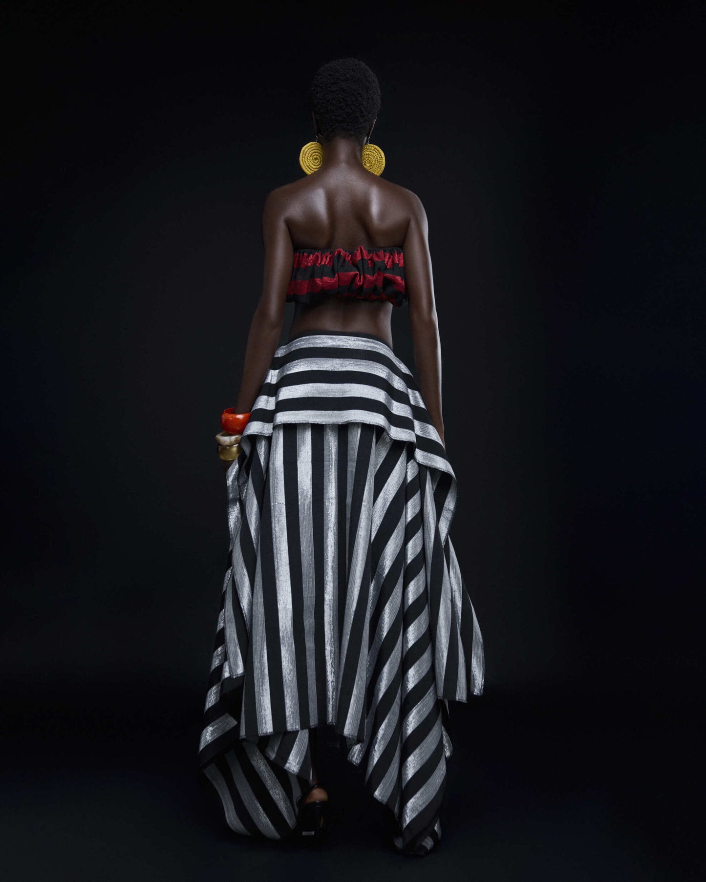 Ure Skirt  in Silver Hertunba