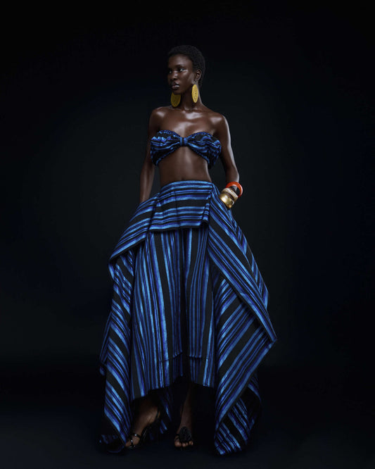 Ure Skirt  in Cobalt Hertunba