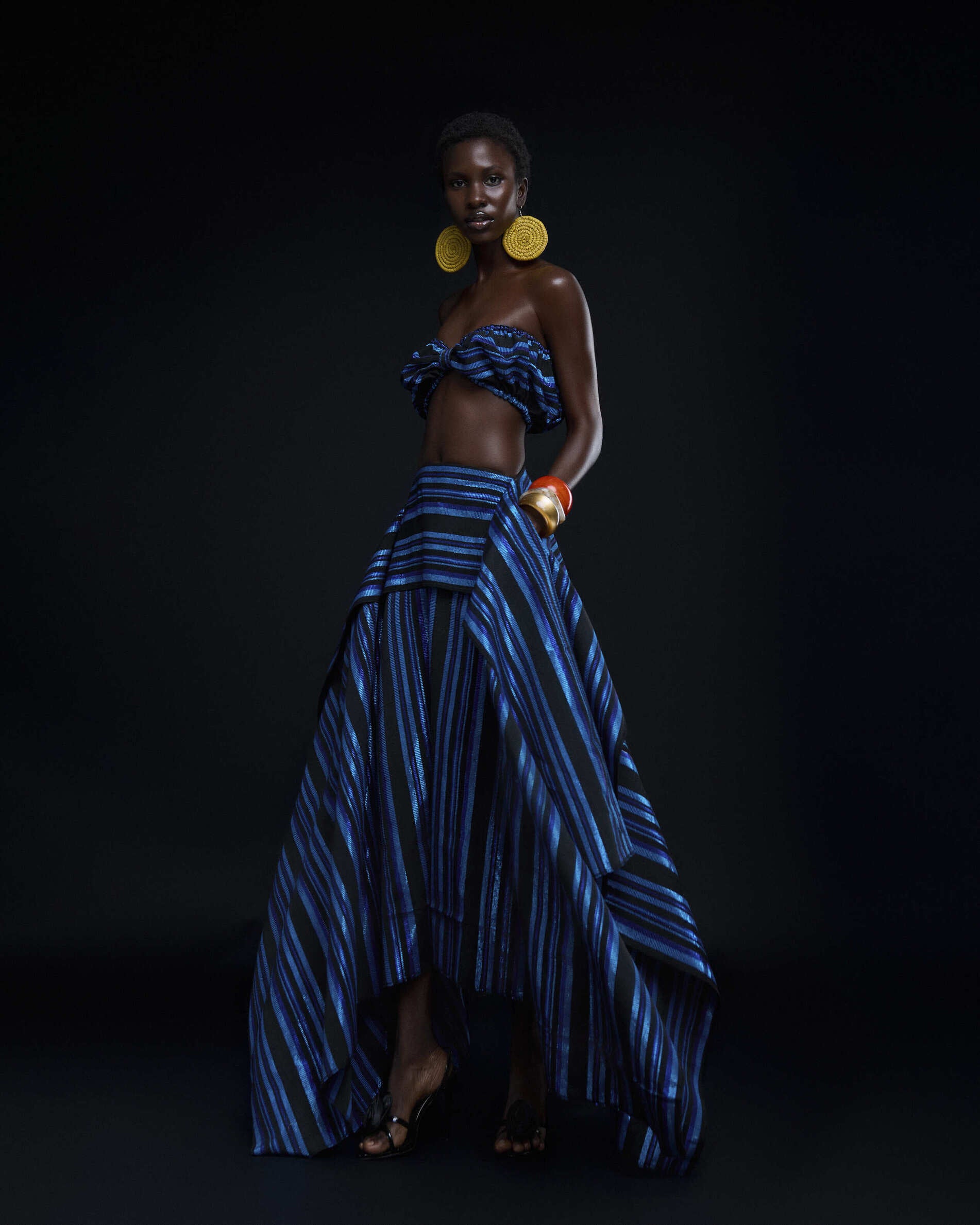 Ure Skirt  in Cobalt Hertunba