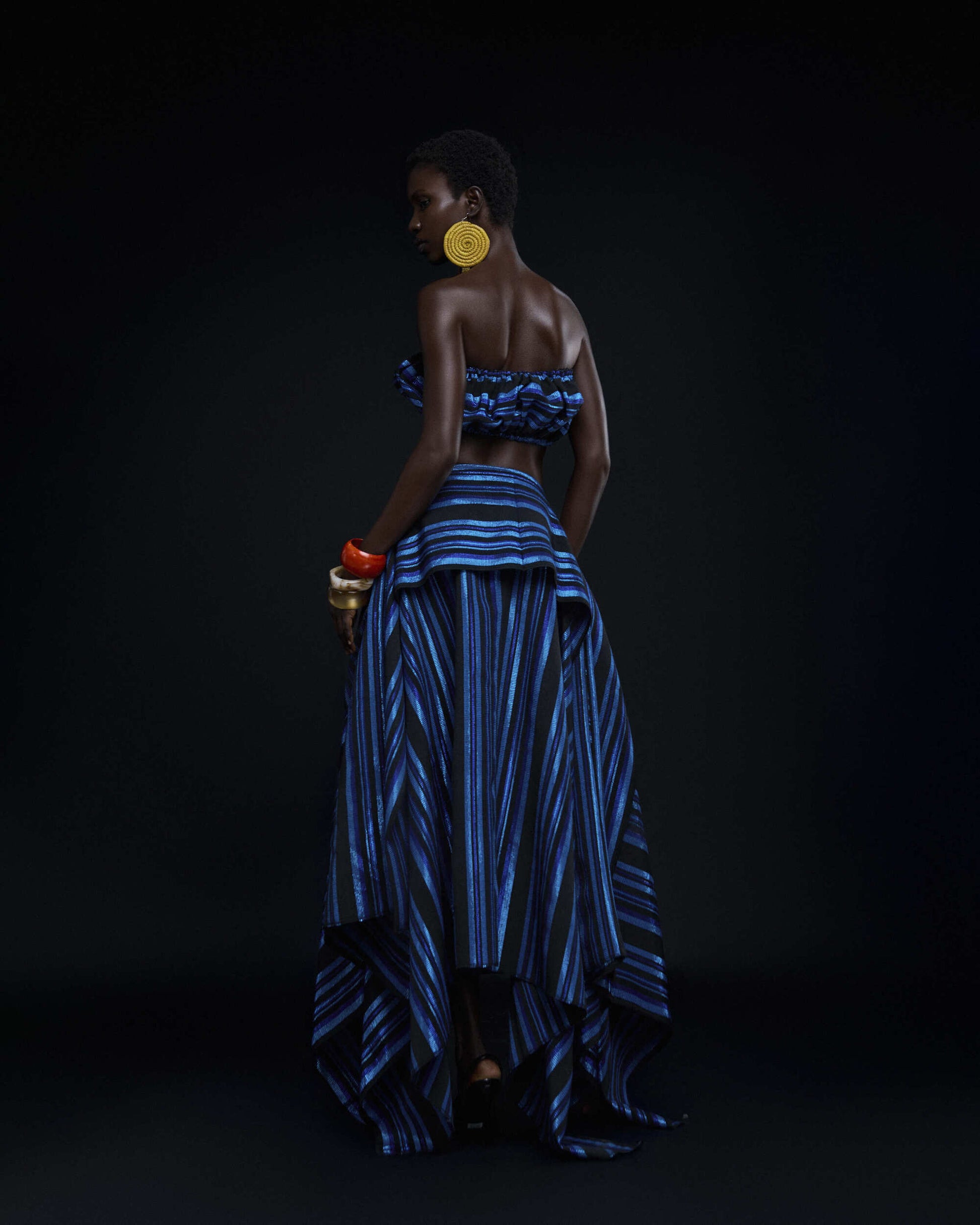 Ure Skirt  in Cobalt Hertunba