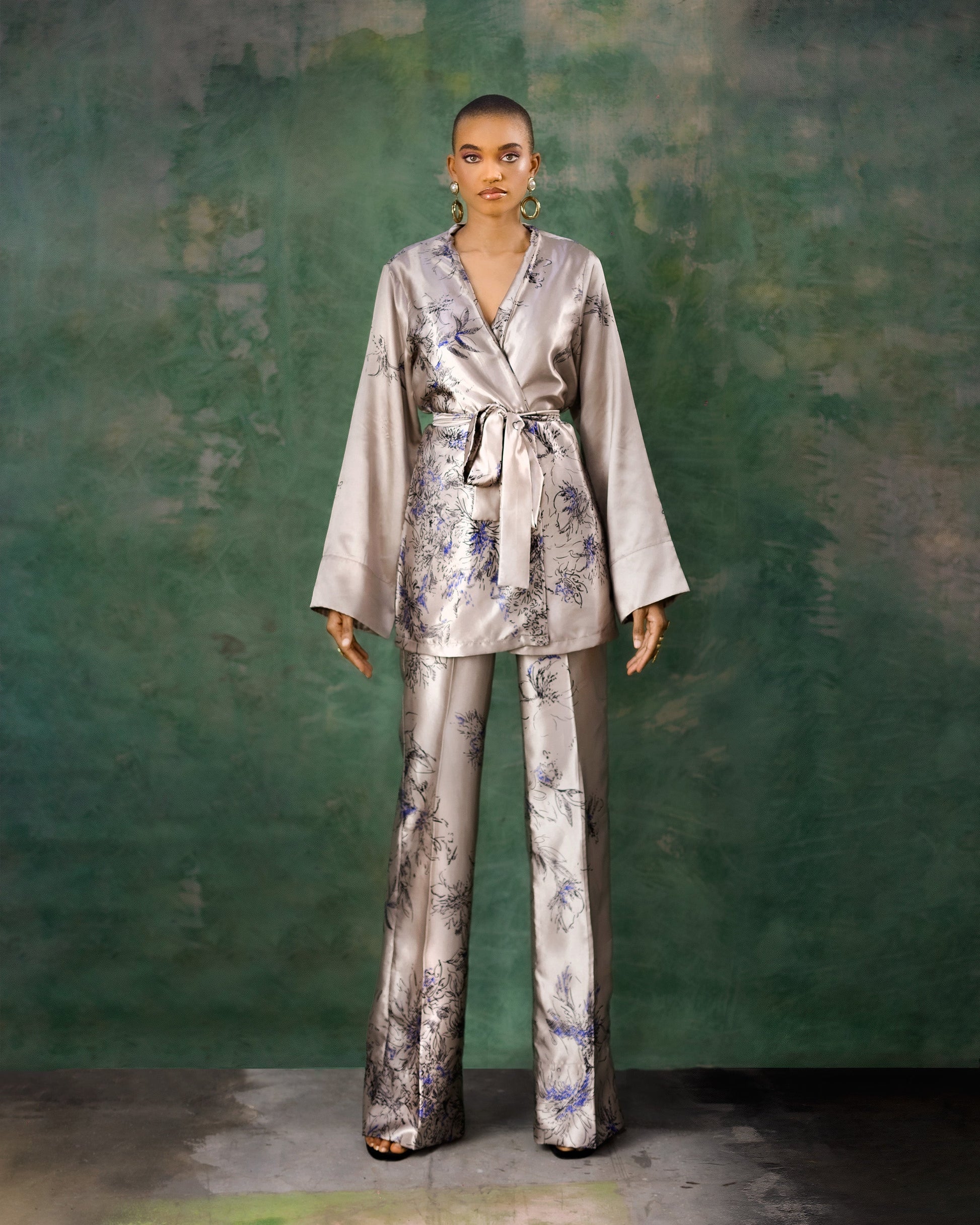 Adisa Silver Silk Set - Hertunba