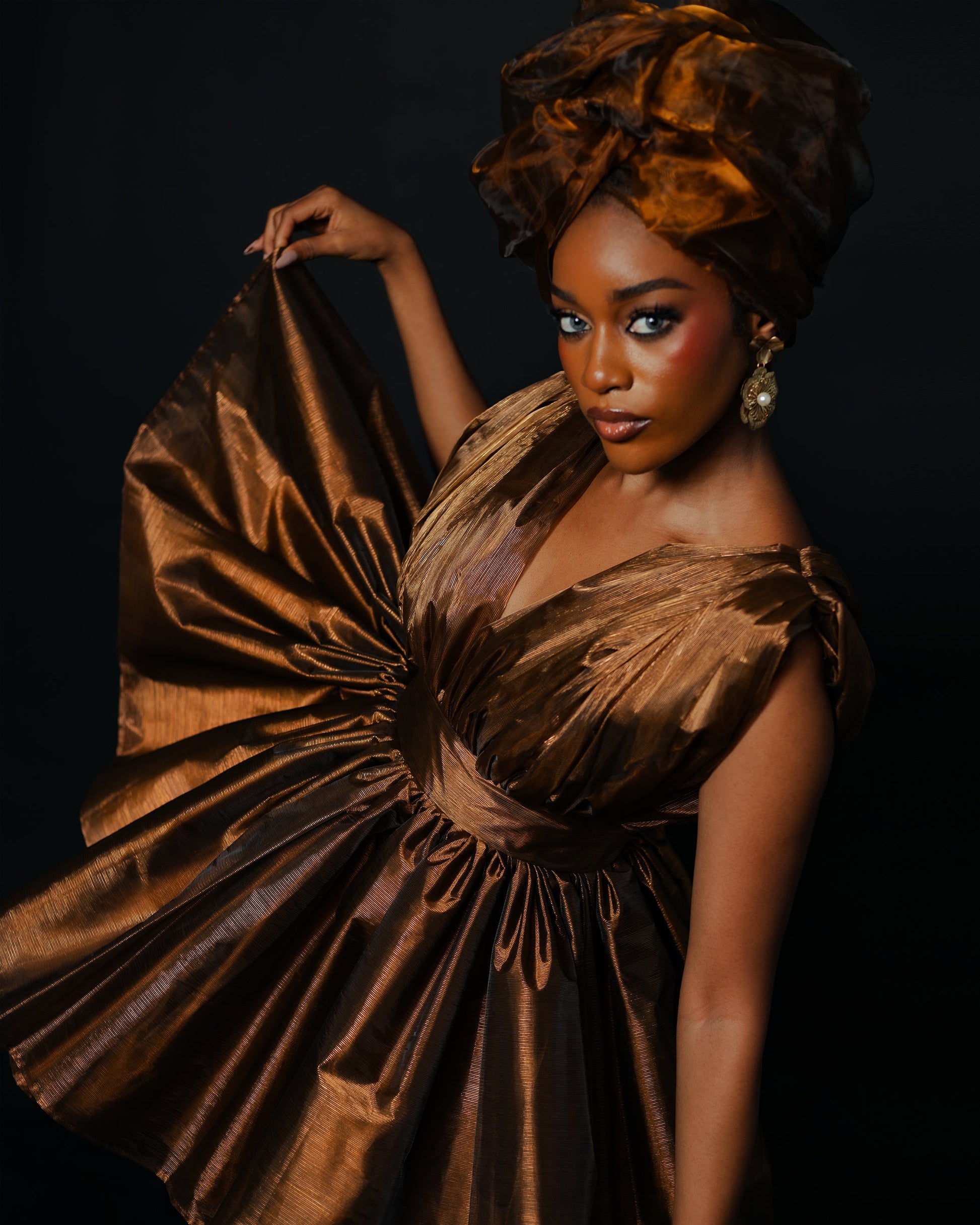 Ona Bronze Dress Hertunba Ona Bronze Dress Hertunba