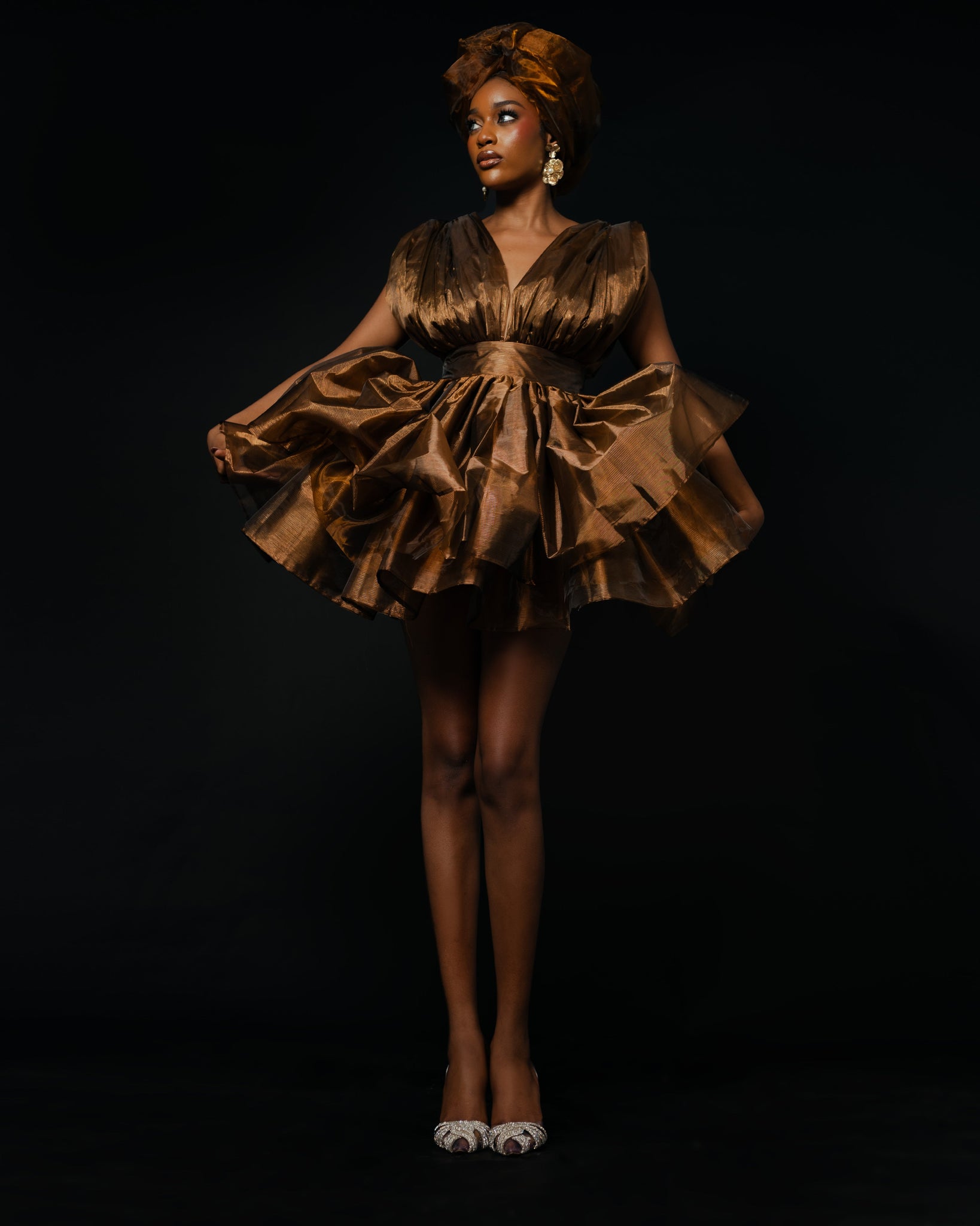 Ona Bronze Dress - Hertunba